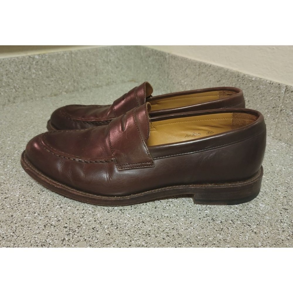 j. Crew Ludlow Brown Leather Penny Loafer Shoes Size 8